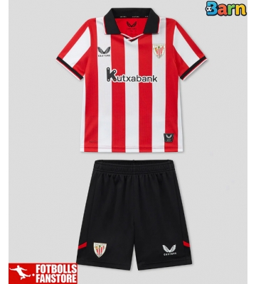 Athletic Bilbao Hemmatröja Barn 2025-26 Kortärmad (+ Korta byxor)